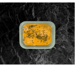 Oven ready chicken fillets smothered in Honey and mustard sauce